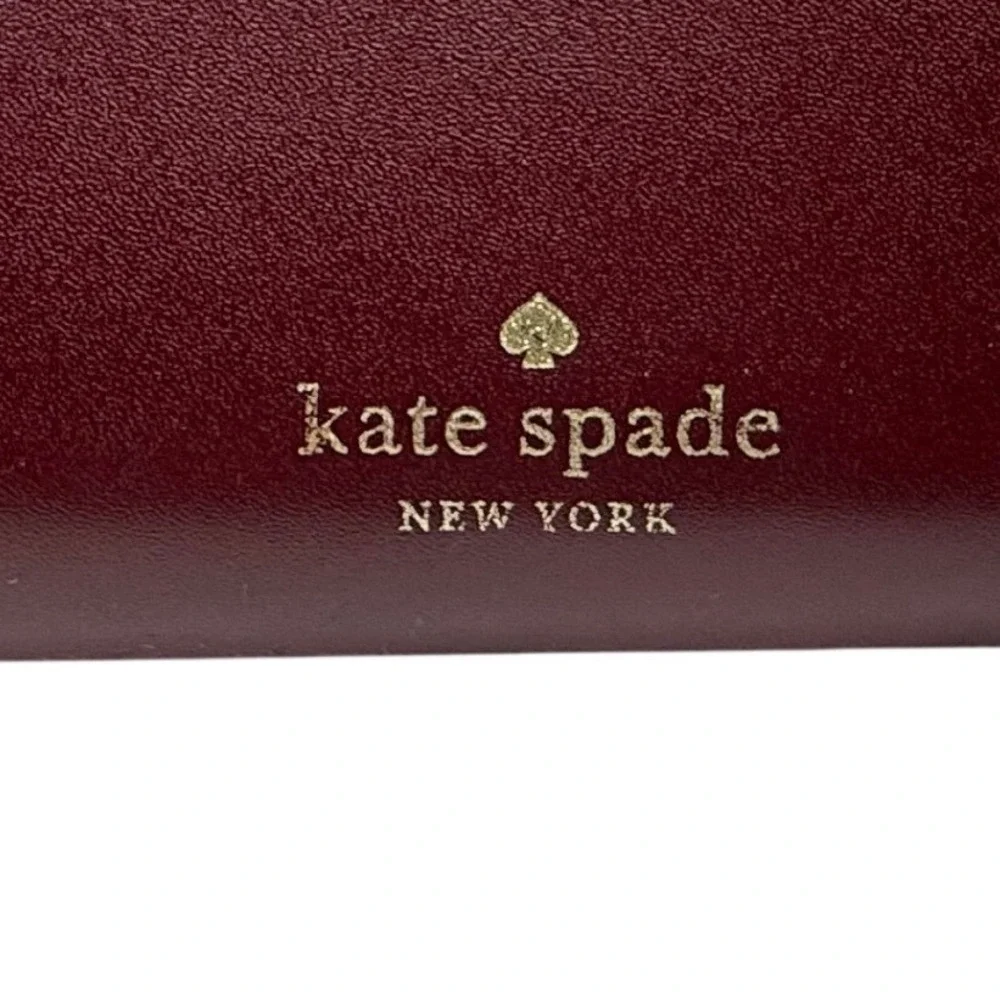 KATE SPADE Staci Colorblock Large Continental Wallet, Deep Red and Blush Pink
